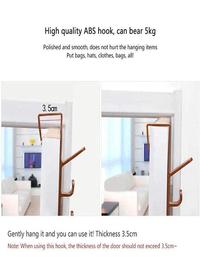 خطافات بلاستيكية من كيفيم تُعلق فوق الباب، خطافات جدارية متعددة الوظائف بخمسة مستويات لتعليق المناشف والقبعات والملابس، خطافات جدارية تُعلق فوق الباب (3) - Image 2